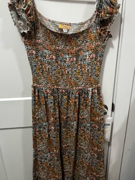 Dresses & Skirts - Girls Floral Smocked Maxi Dress - Multi Color